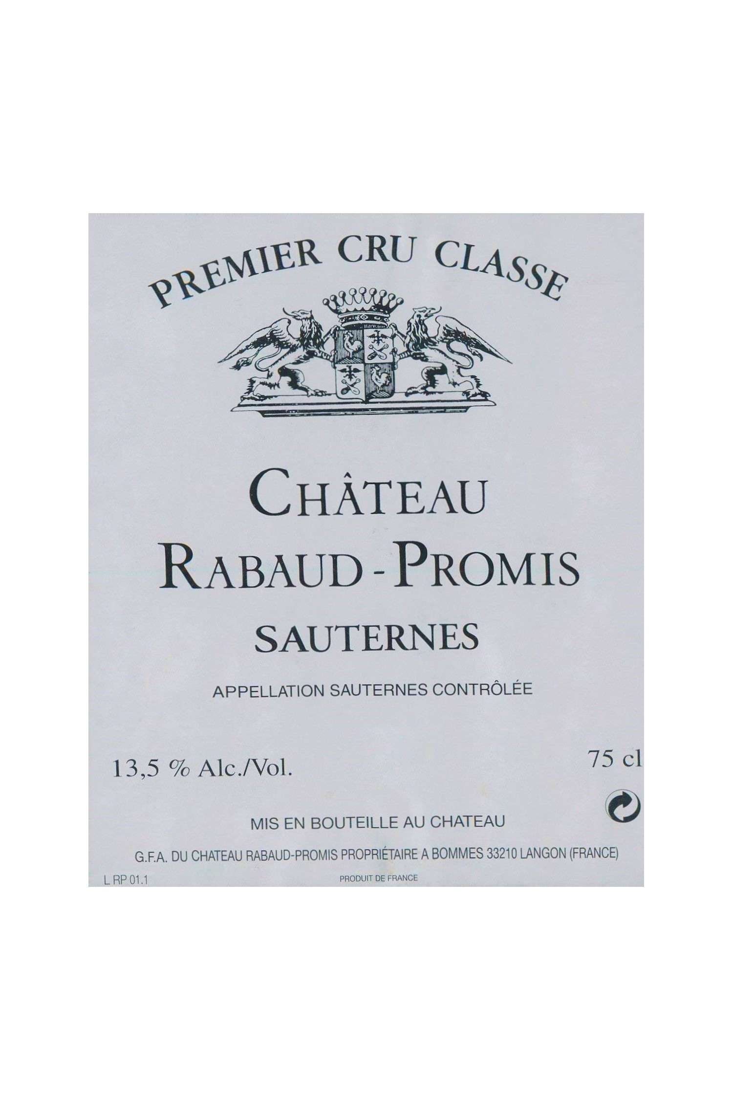Château Rabaud Promis 1955