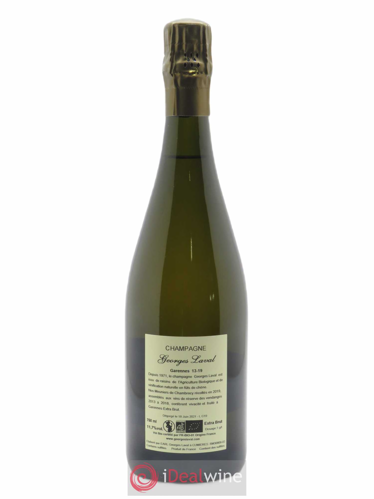 Garennes Extra Brut Georges Laval   - Lot de 1 Bouteille