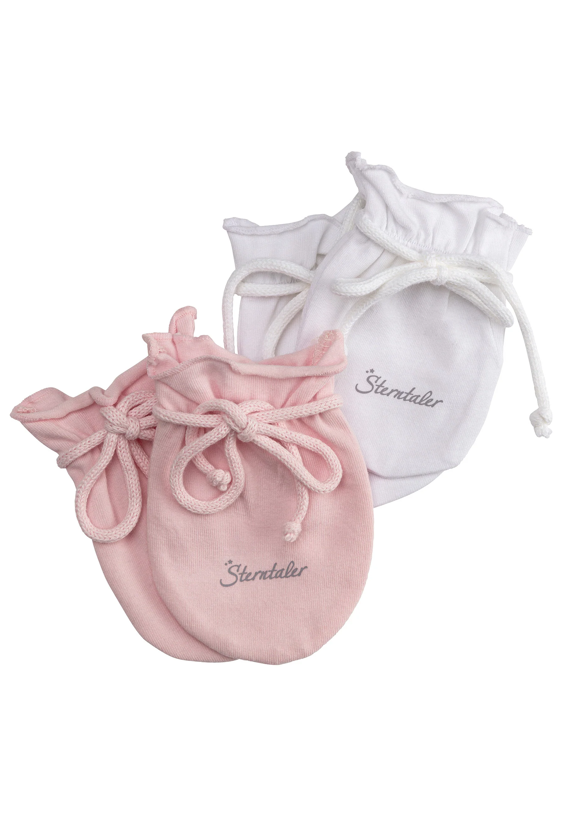 OCS Kratzfäustlinge Baby 2er Pack, Single Jersey(Bio)