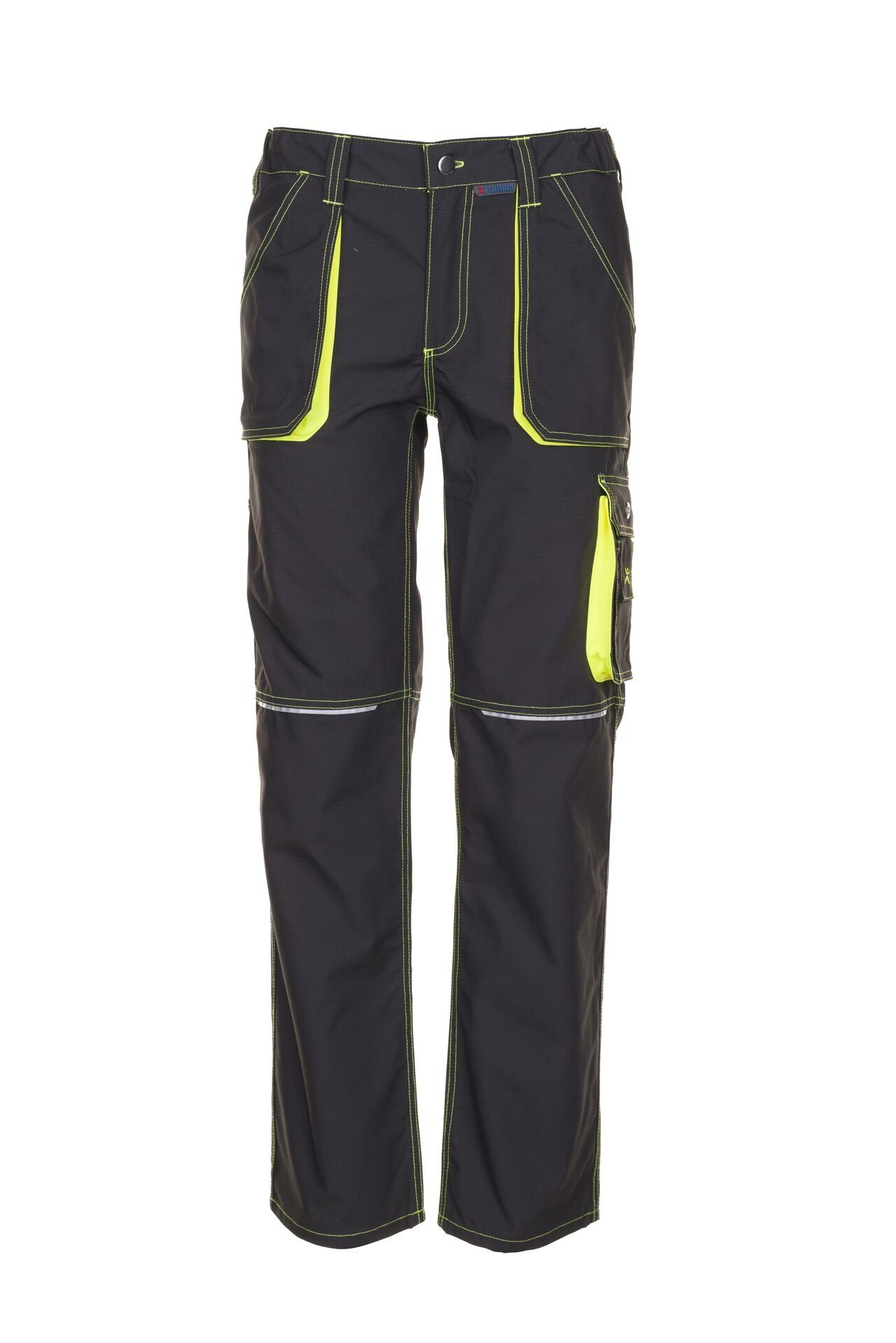 Planam Arbeitshose Bundhose Basalt Neon anthrazit/gelb Größe 52 (1-tlg)