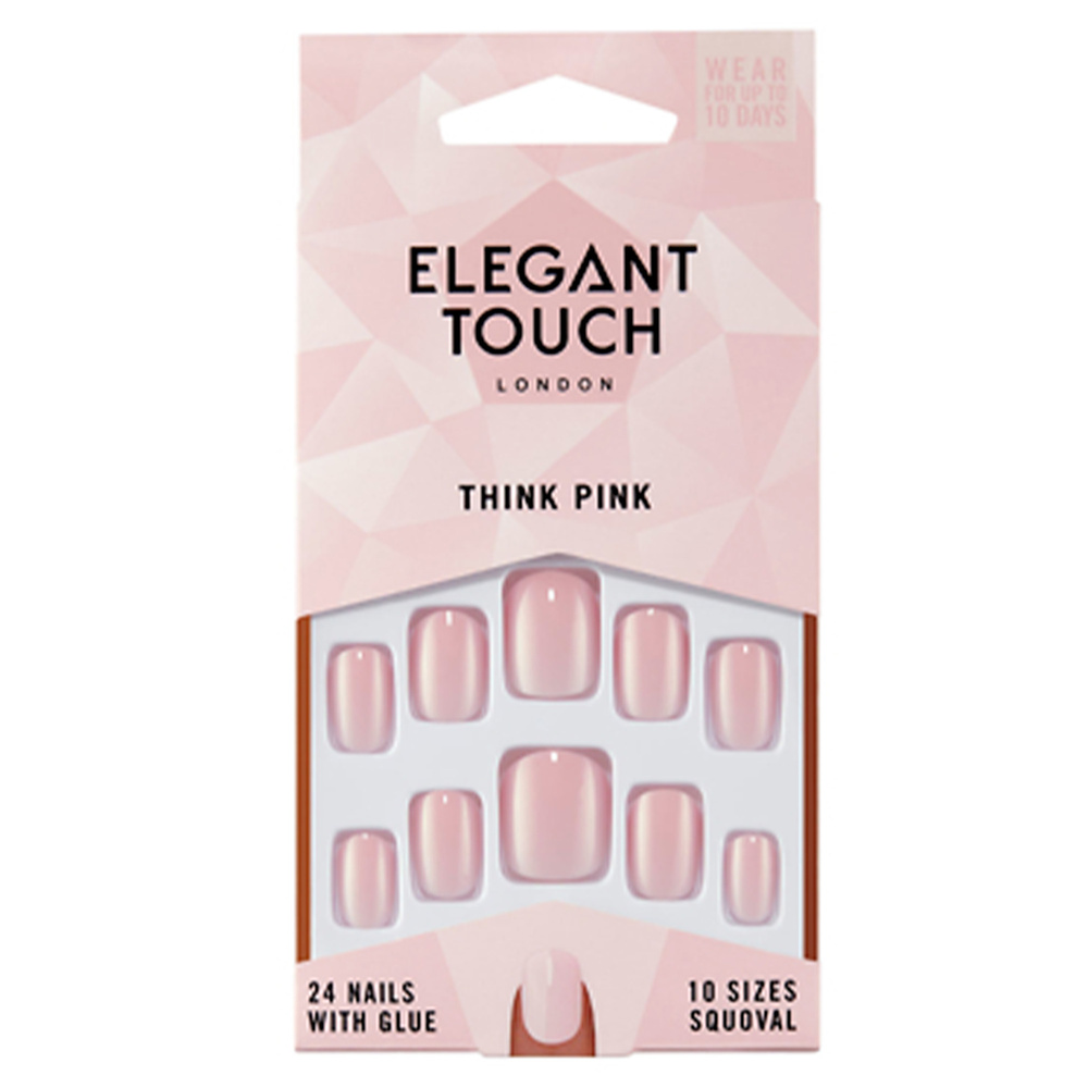 elegant touch Core Colour Think Pink Faux ongles