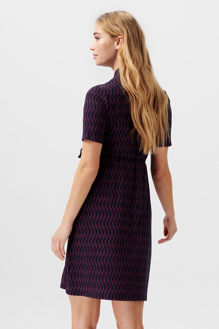 Gemustertes Jerseykleid mit Stillfunktion