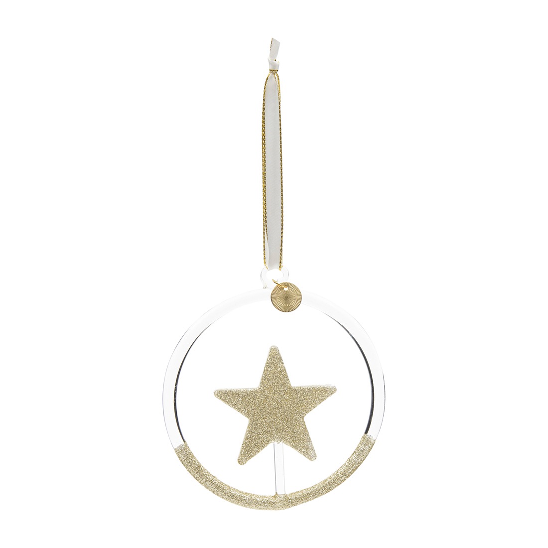 Golden Star Weihnachtskugel