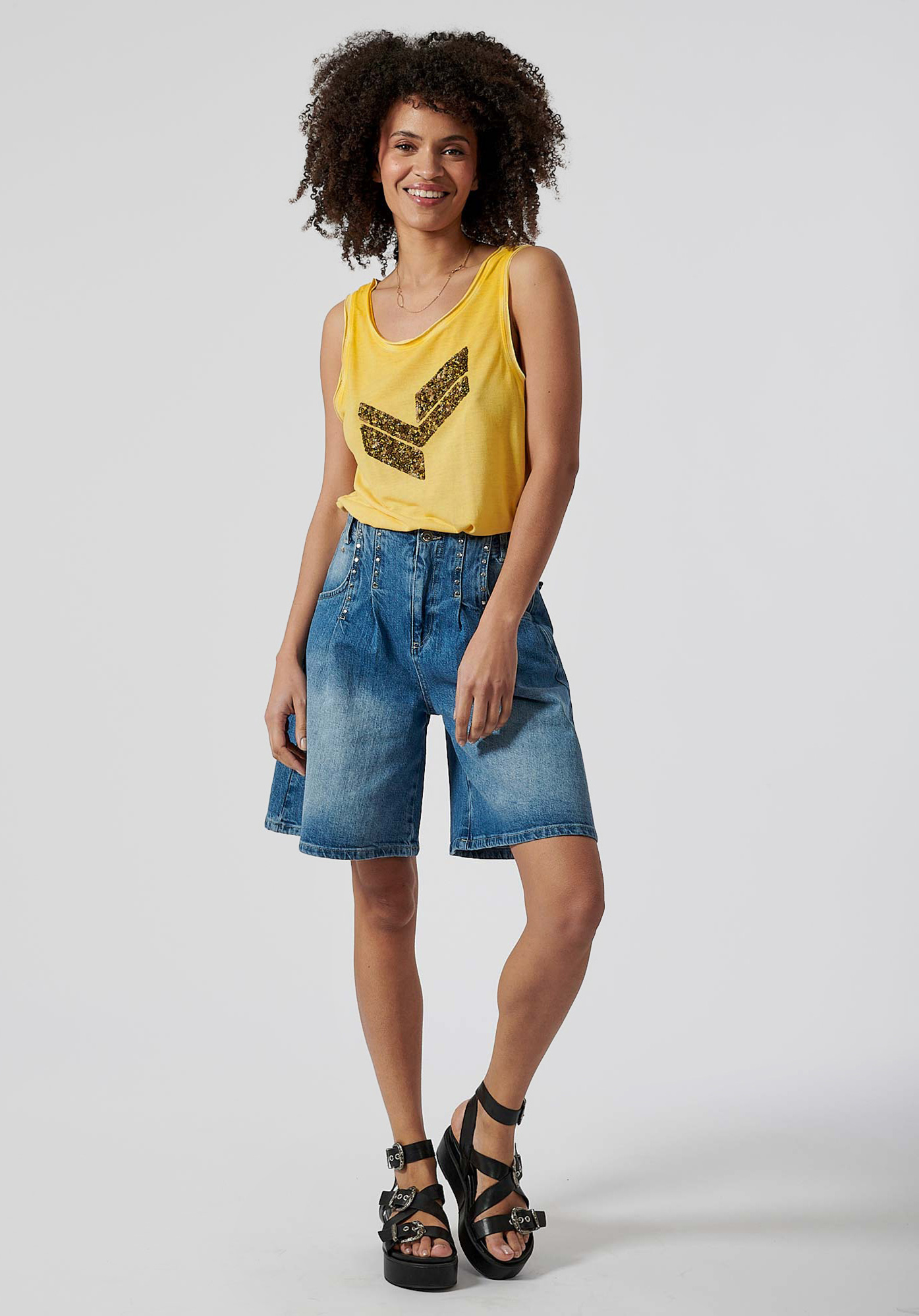 FLORA  Débardeur jaune femme