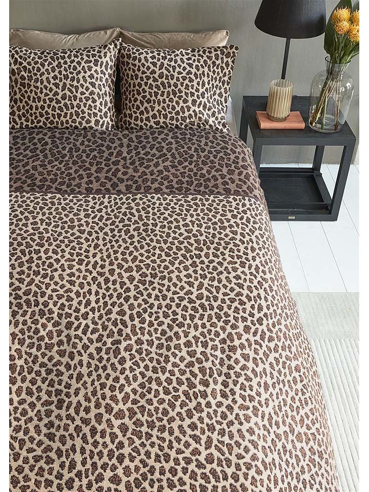 Rivièra Maison Bettwäsche-Set ''Cheetah'' in Hellbraun/ Braun günstig kaufen