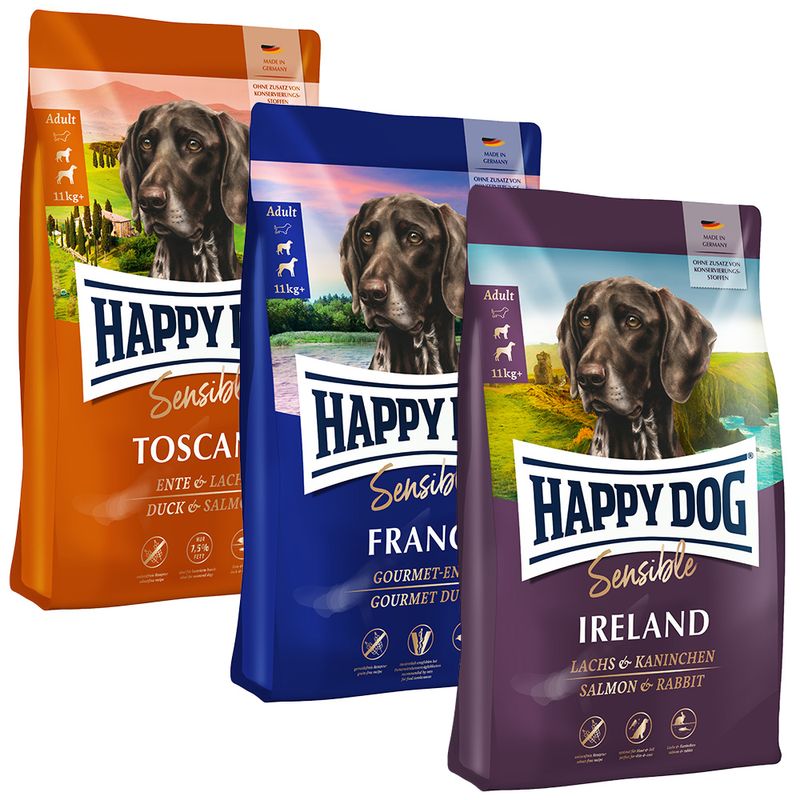 Happy Dog Supreme Kulinarische Weltreise 3 x 4 kg