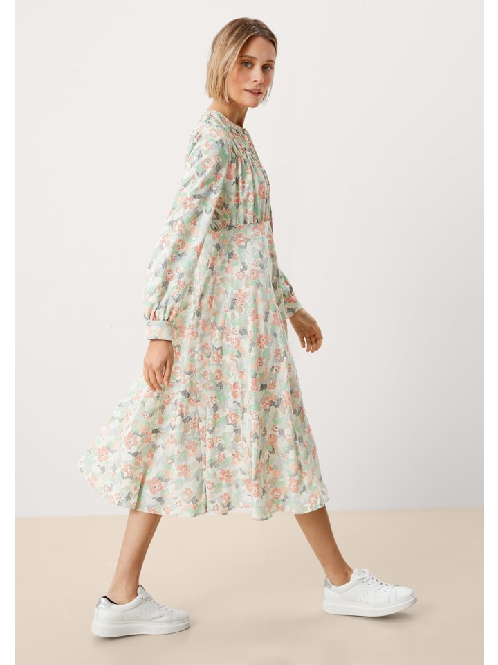 s.Oliver Einteiler Kleid lang in Creme günstig kaufen