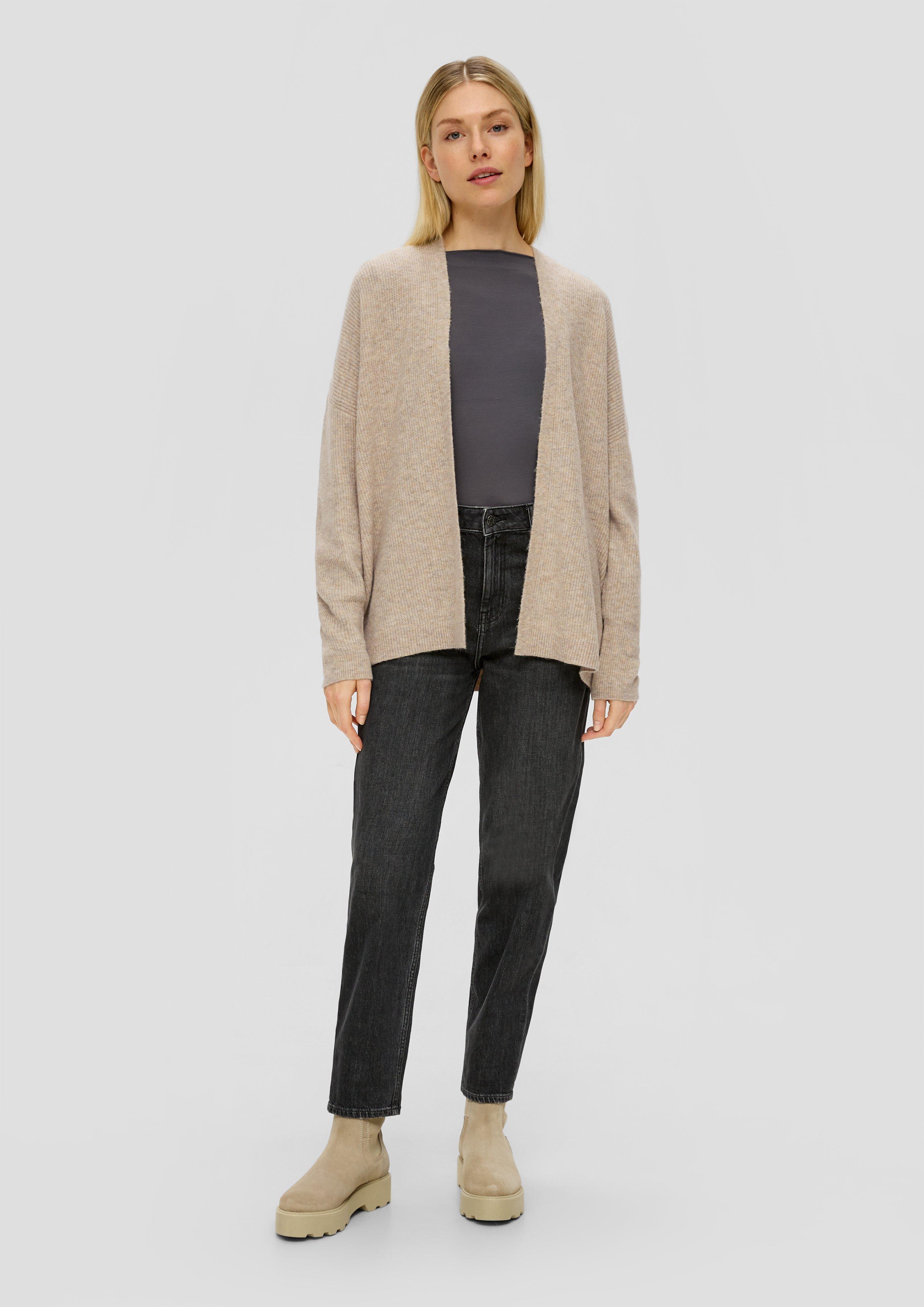 Verschlussloser Cardigan aus weichem Wollmix  2139099-82W2
