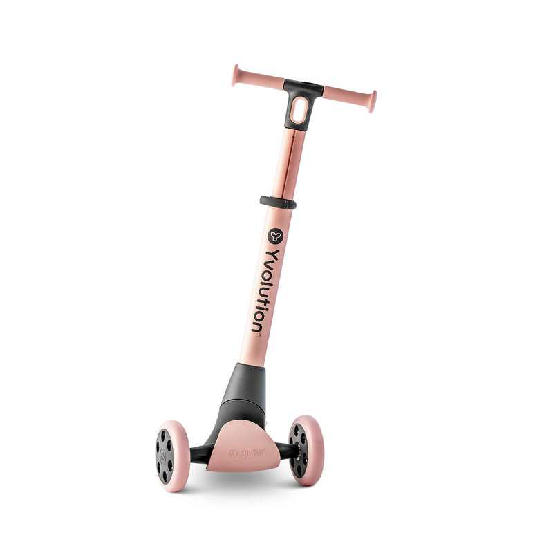 Trottinette 3 roues Yglider rose Yvolution
