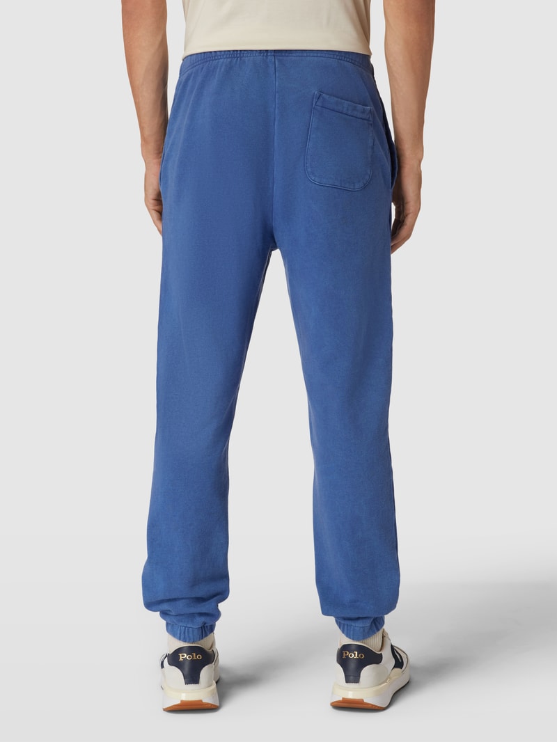 Sweatpants mit elastischem Bund Modell 'ATHLETIC' in marineblau