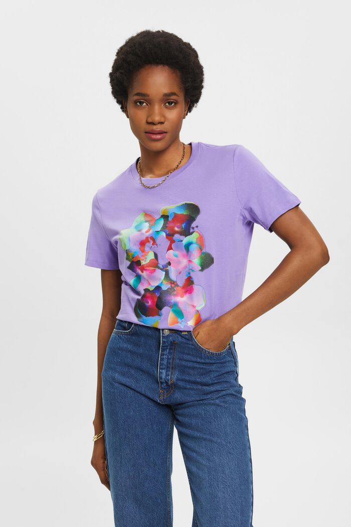 Baumwoll-T-Shirt mit Print