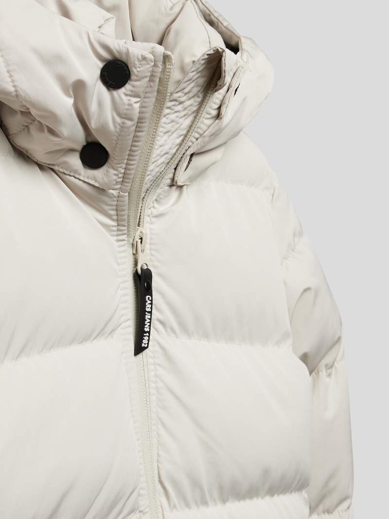 Steppjacke mit Kapuze Modell 'Manik' in ecru