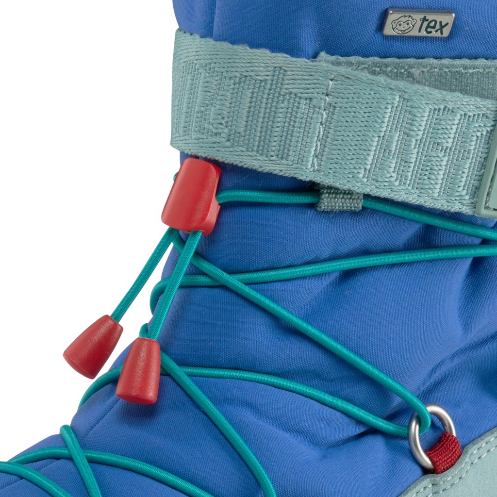 Affenzahn Schneestiefel Vegan Snowy Hai Blau Winterbarfußschuhe
