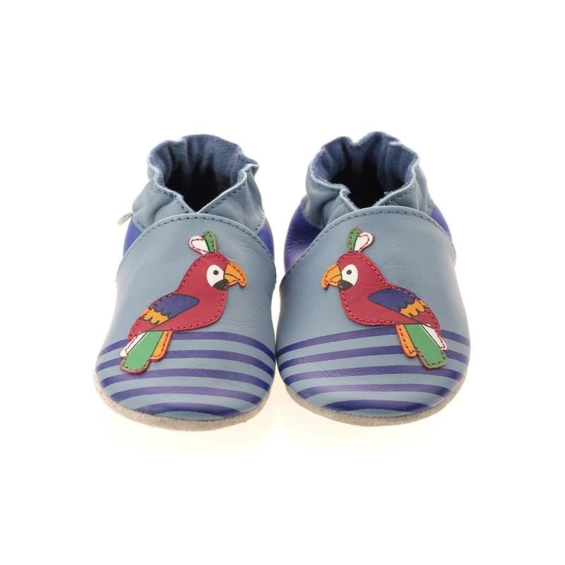 Chaussons cuir Macao Parrot