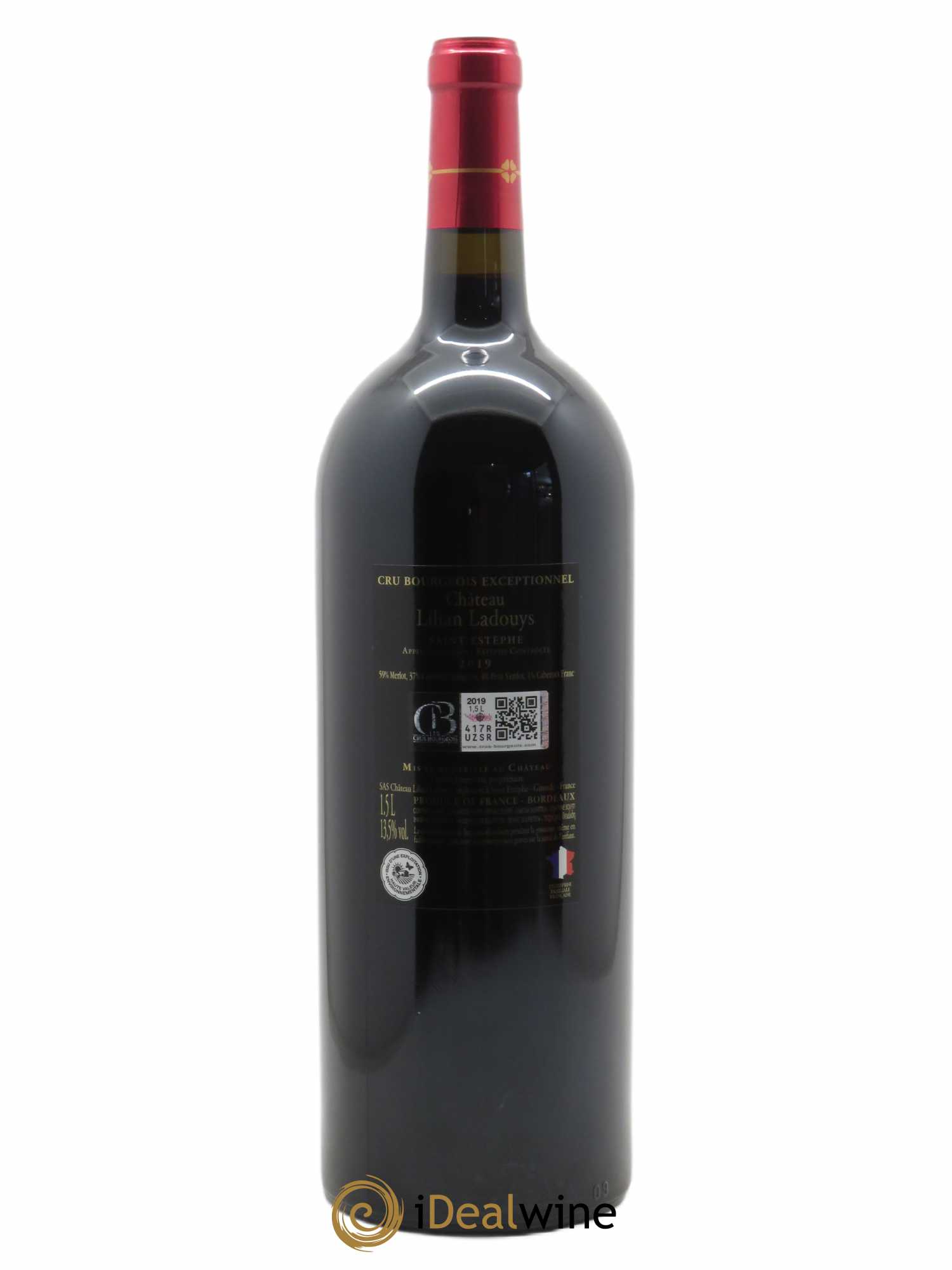 Château Lilian Ladouys Cru Bourgeois (CBO à partir de 6 bts) 2019 - Lot de 1 Magnum