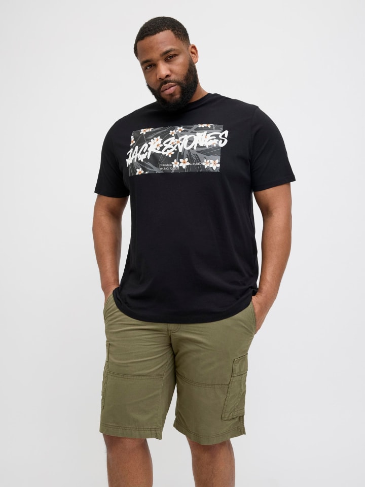 JACK & JONES PLUS Cargo Shorts in Olive Night günstig kaufen