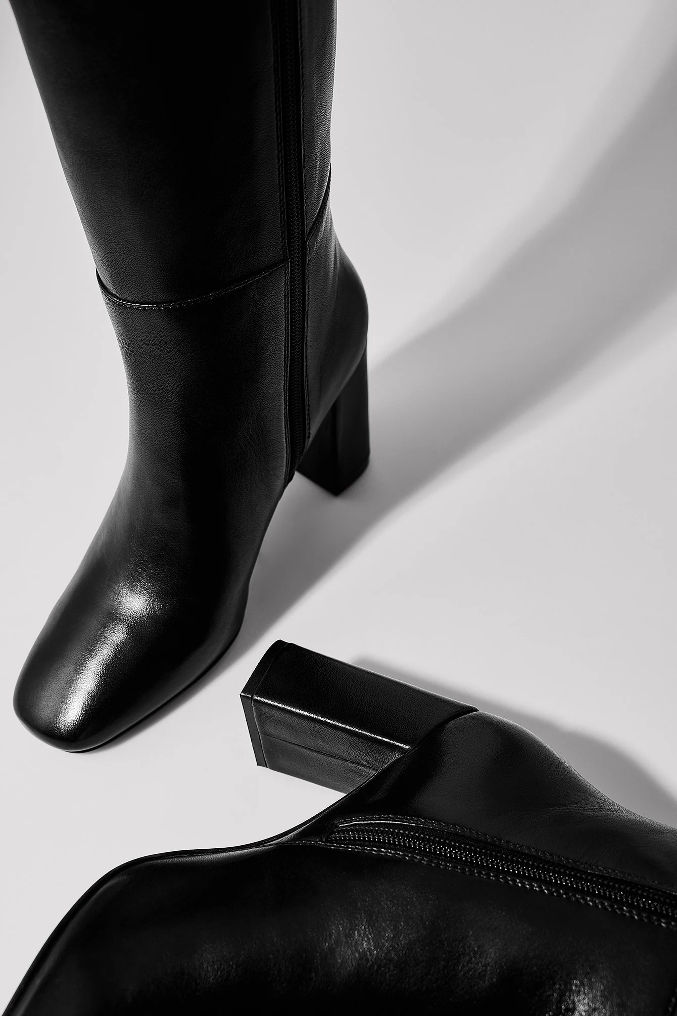 Kniehohe Lederstiefel