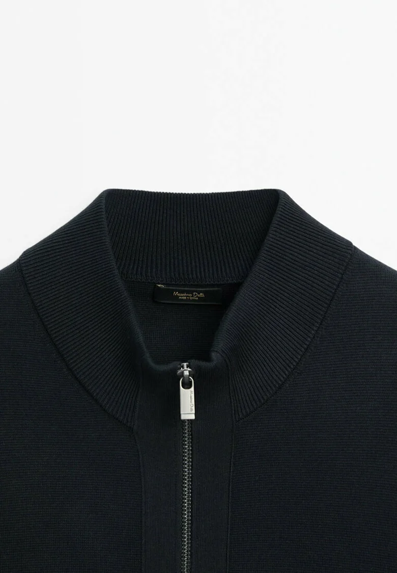 Massimo Dutti MILANO CON CUELLO ALTO Y CREMALLERA - Cárdigan