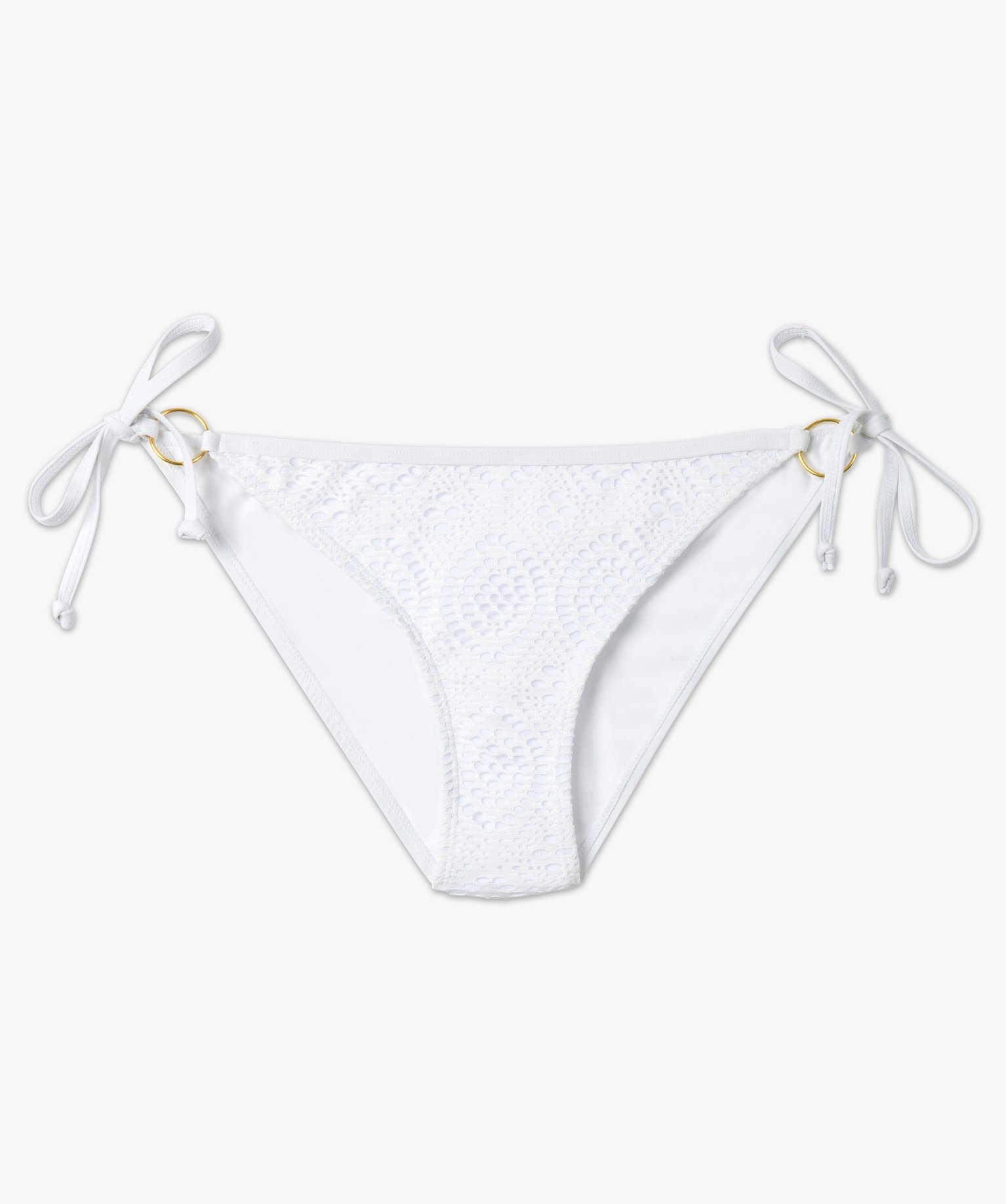 Culotte de bain femme en maille ajourée blanc | GEMO