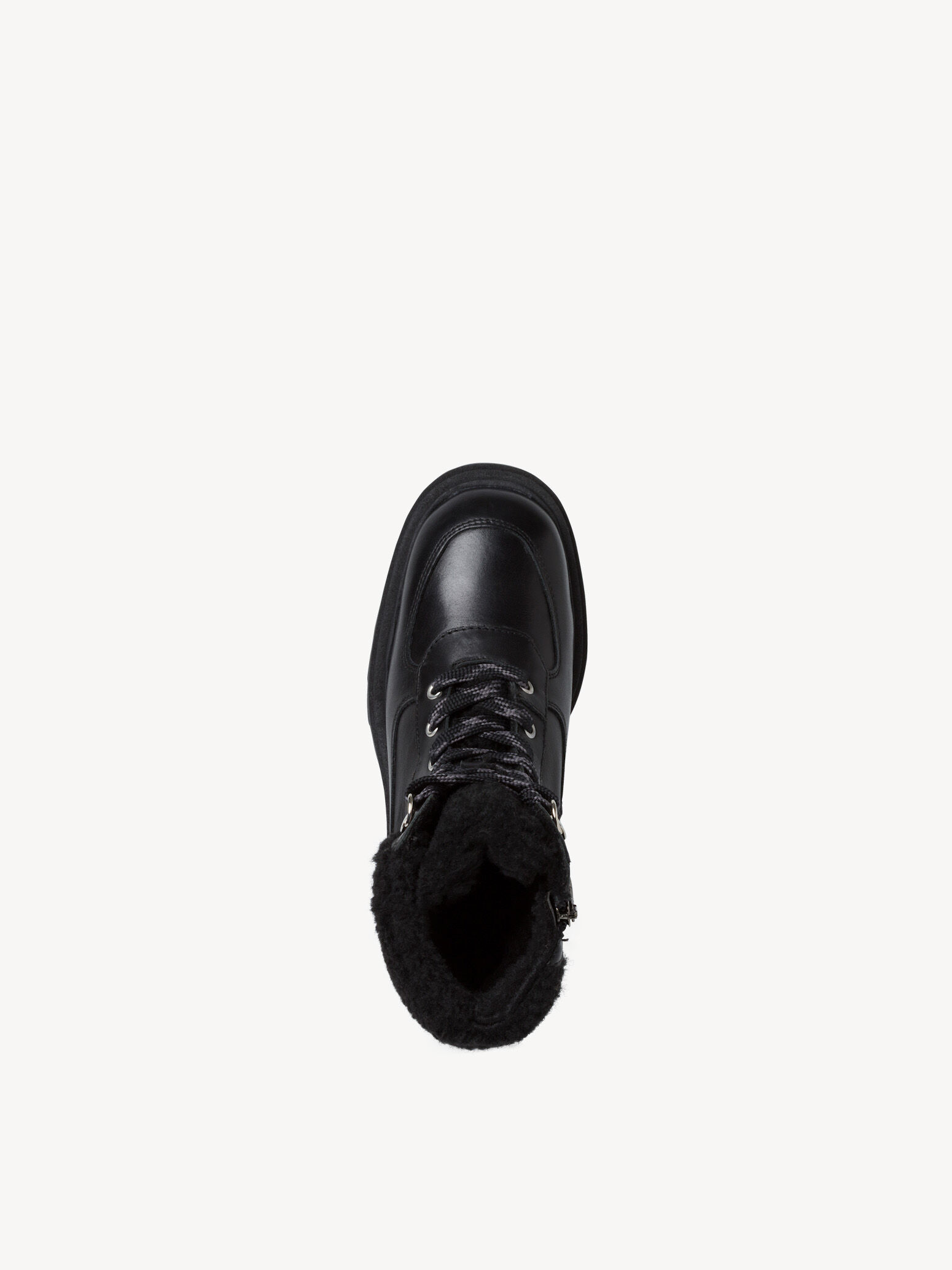 Bottine en cuir - noir doublure chaude