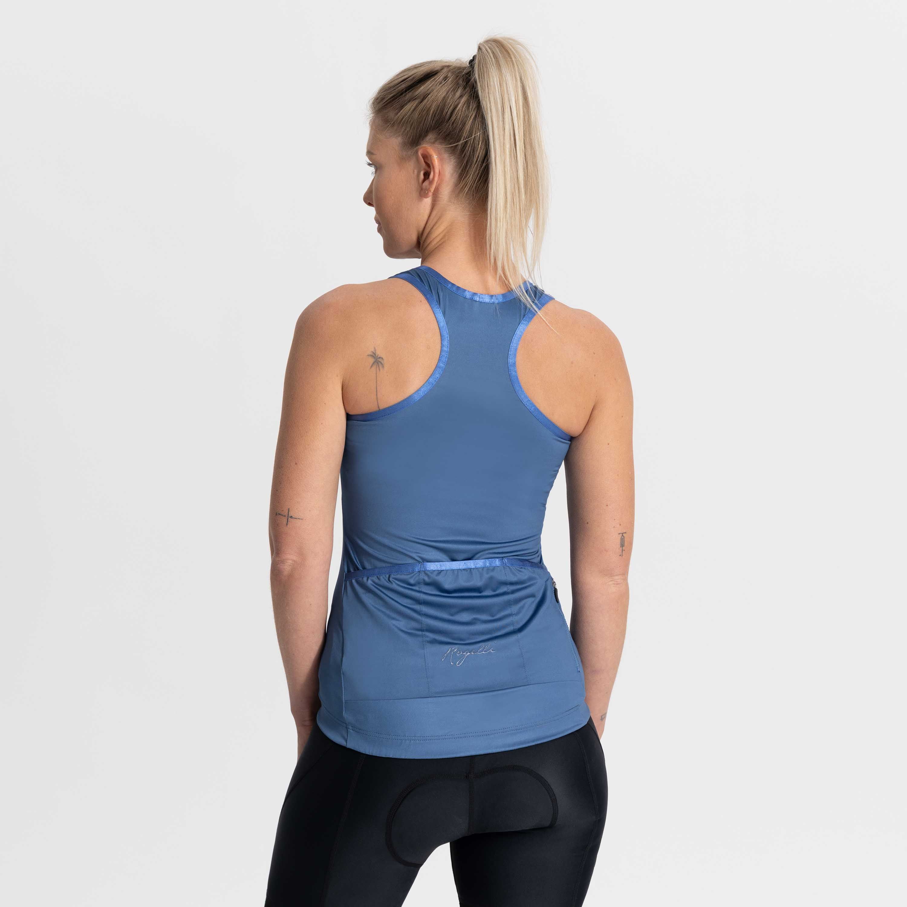 Rogelli Abbey Marine Damen Radtrikot Kurzarm