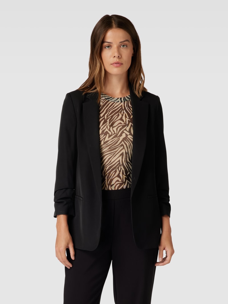 Blazer mit Eingrifftaschen in schwarz