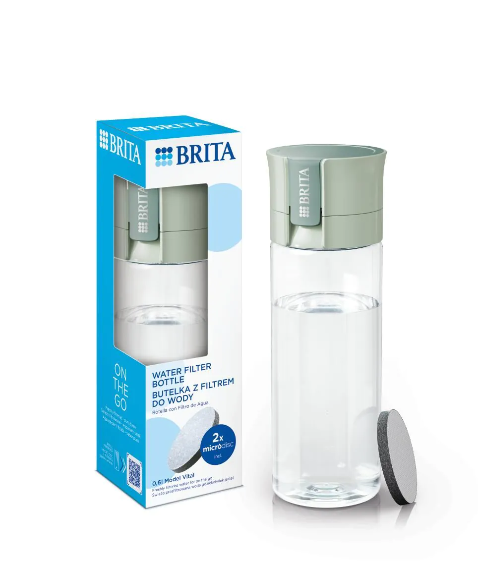 Brita Vita Παστέλ Πράσινο - Μπουκάλι με φίλτρο 1 τεμ.