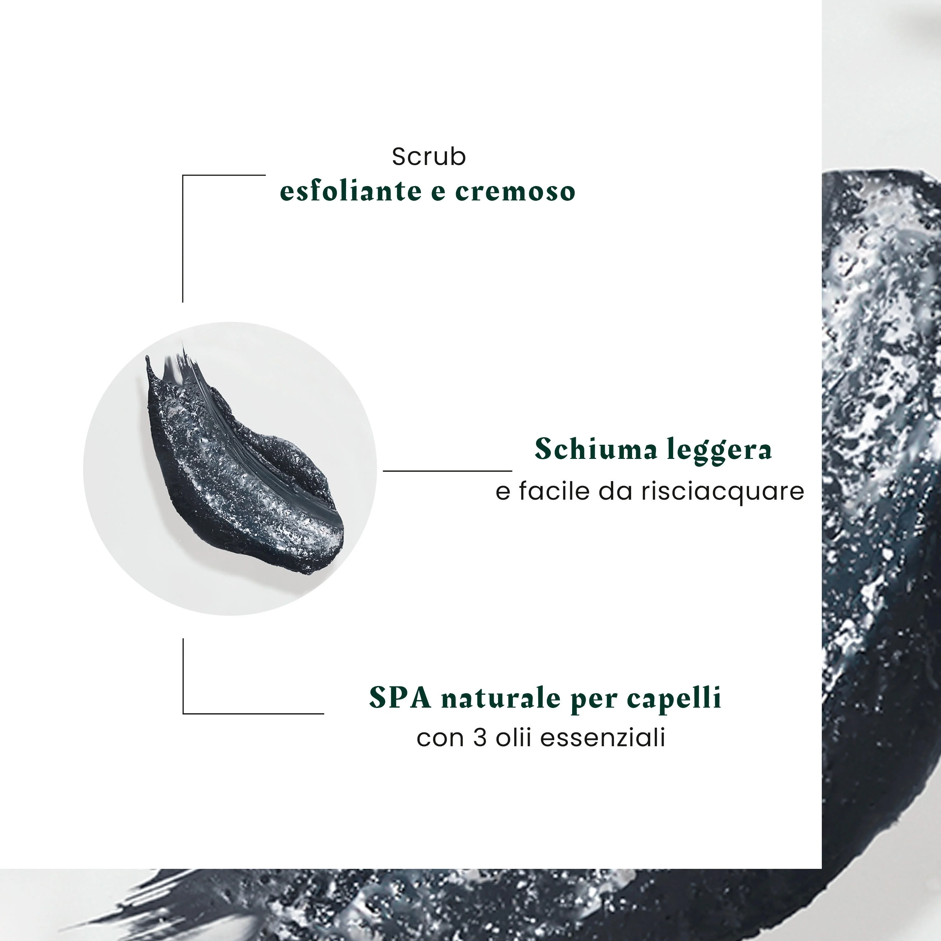 Head Spa Scrub - Puhdistava Detox-kuorinta - Hiustenkuorinta, Päänahan hoito