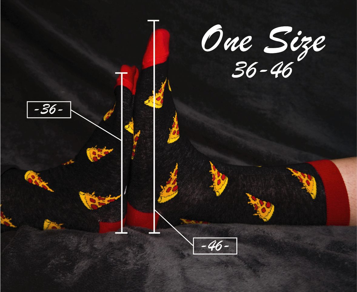 TwoSocks Freizeitsocken Pizza Socken lustige Socken Herren & Damen, Einheitsgröße