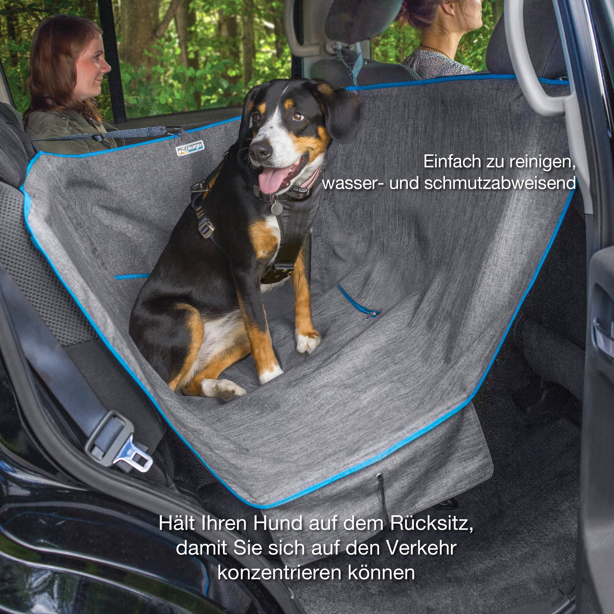 Kurgo Autozubehör Kurgo Halbhängematten-Sitzbezug für Hunde, Grau