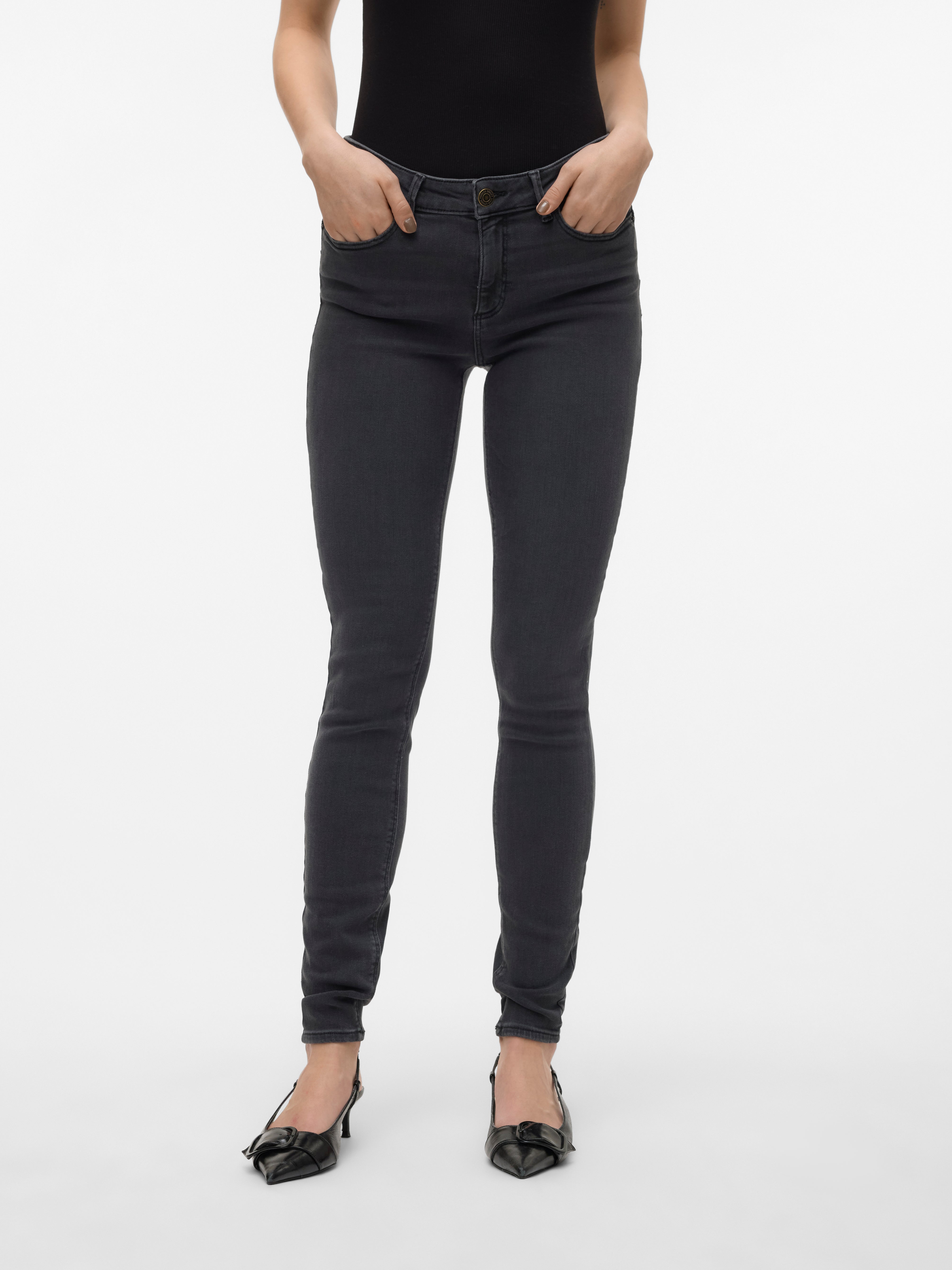 VMTANYA Mid Rise Skinny Fit Jeans