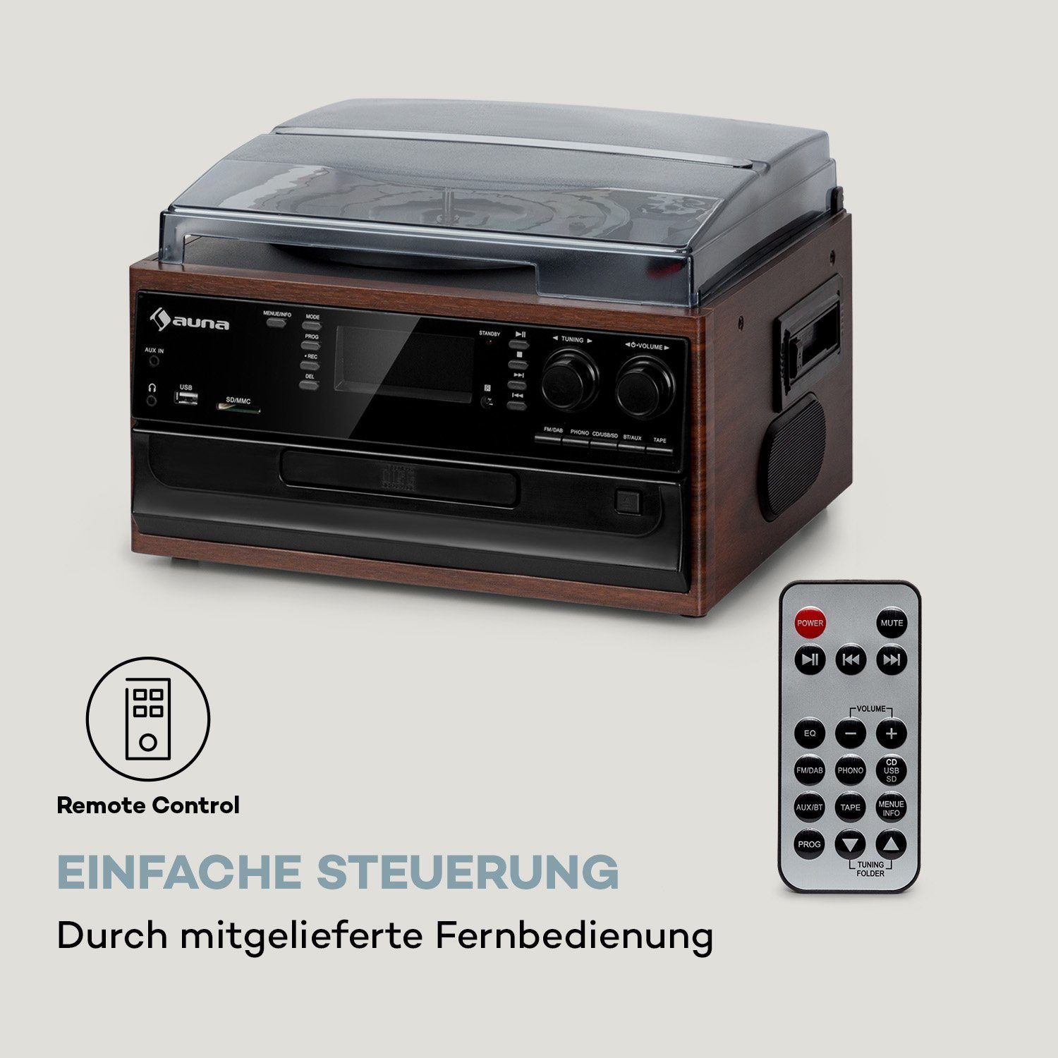 Auna Oakland DAB Stereoanlage (FM und DAB+ Radiotuner)