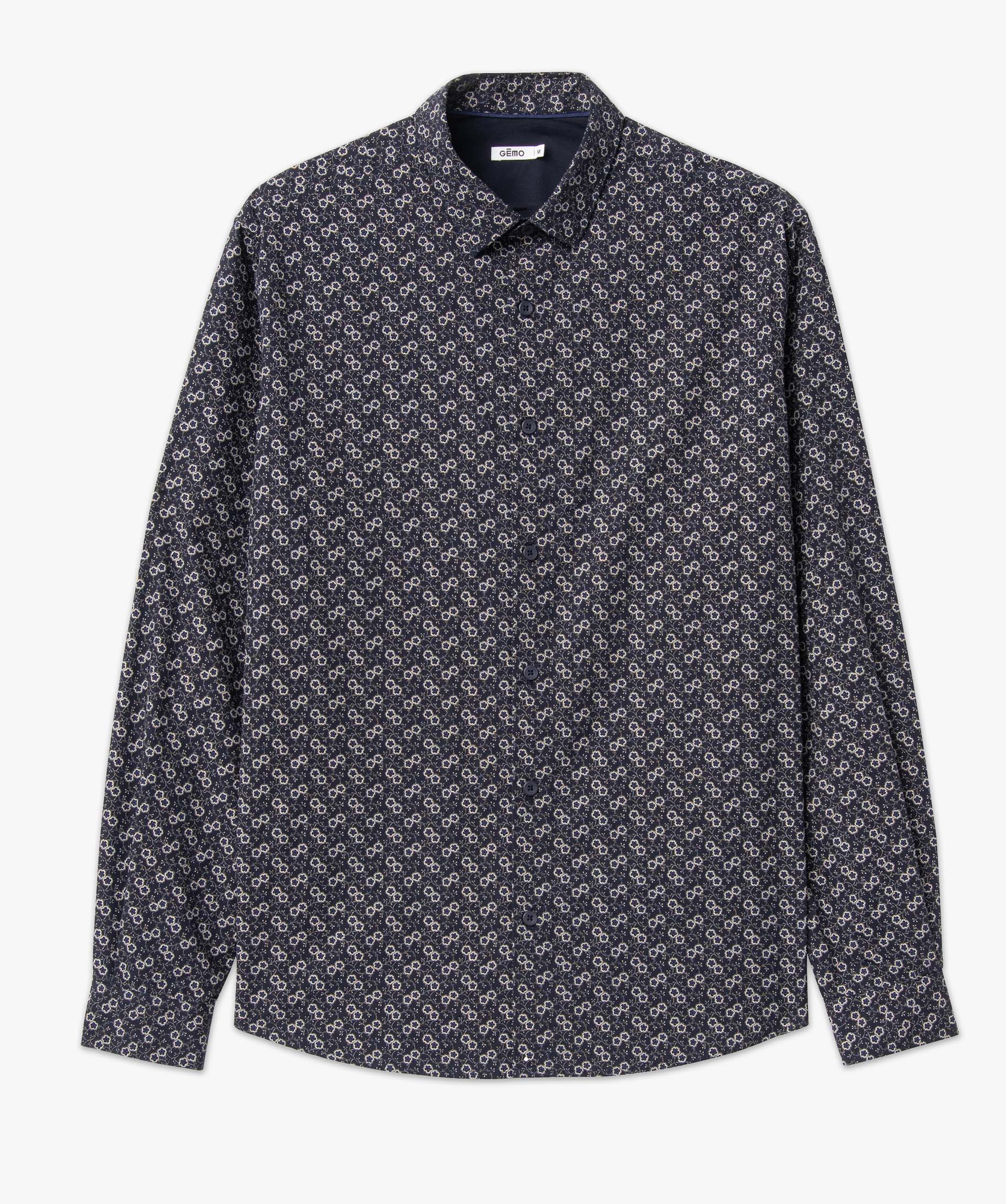 Chemise homme à motifs fleuris imprime | GEMO