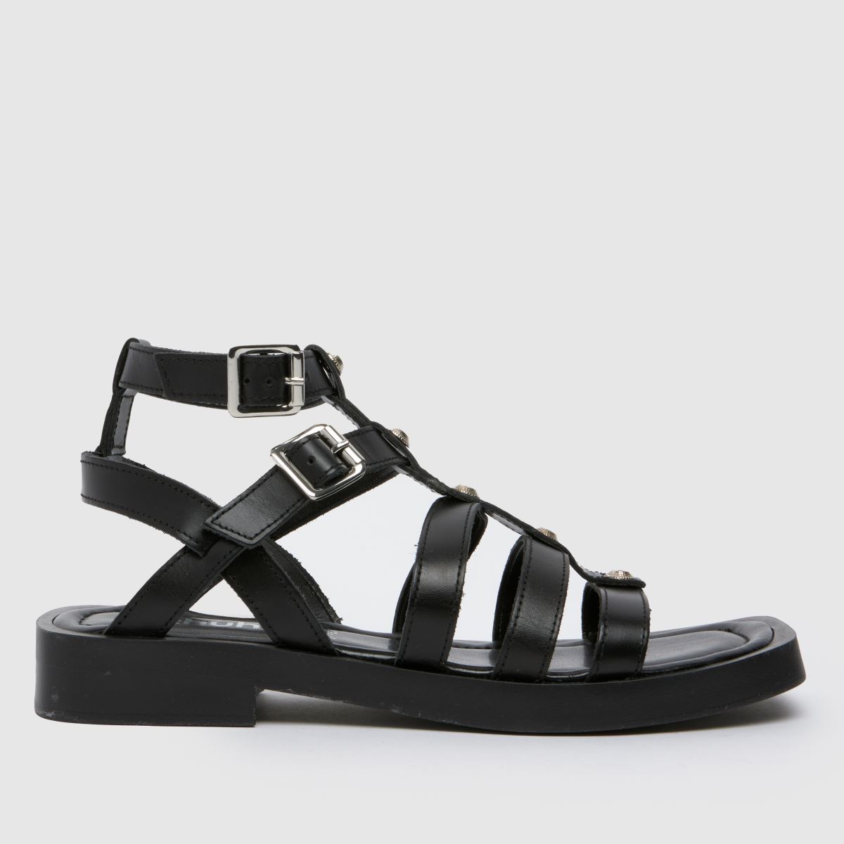Schuh Tempeny szegecses szandál fekete színben