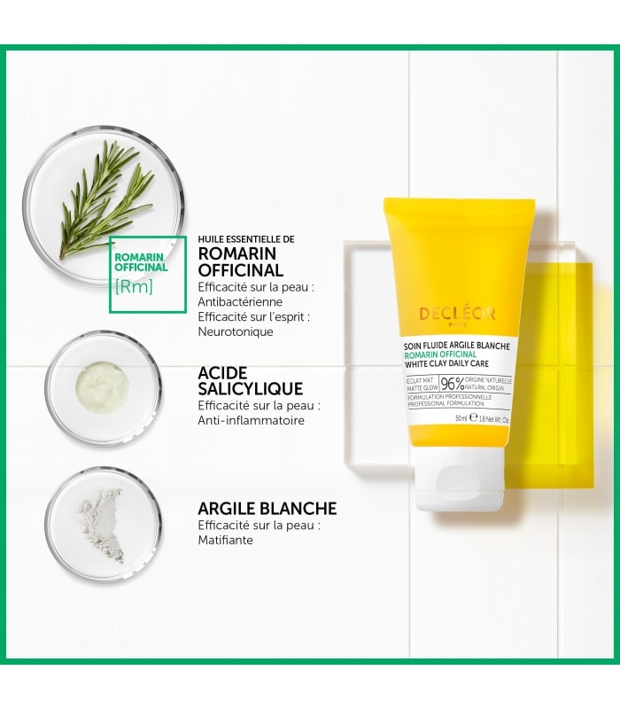 DECLÉOR-ROMARIN OFFICINAL-Soin Fluide Argile Blanche