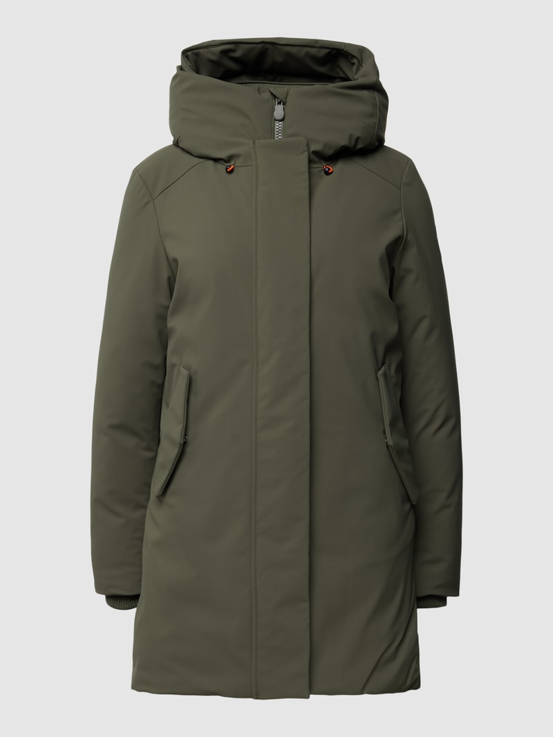 Parka mit Label-Patch Modell 'NELLIE' in khaki