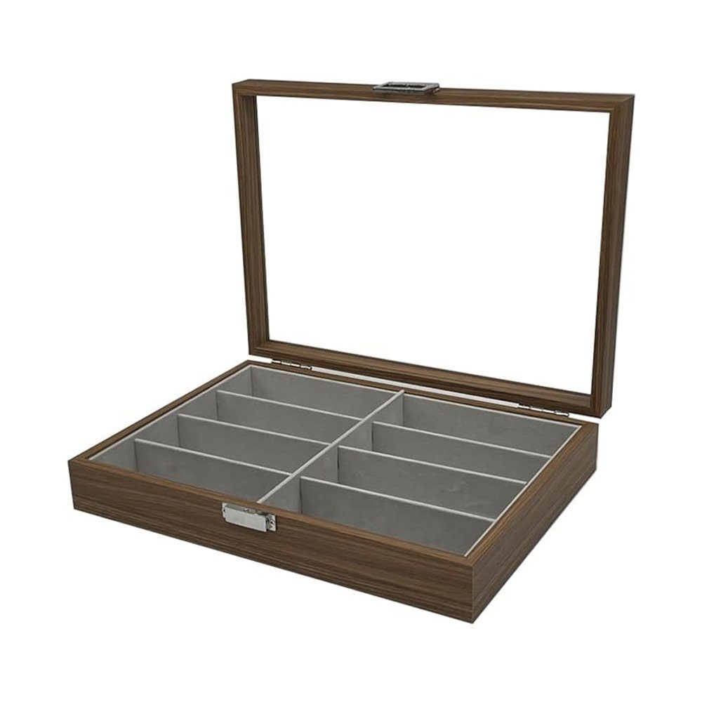 Tian Dee Brillenetui Brillen Sonnenbrillen Organizer Etui 8 Slot Brille Display Organizer