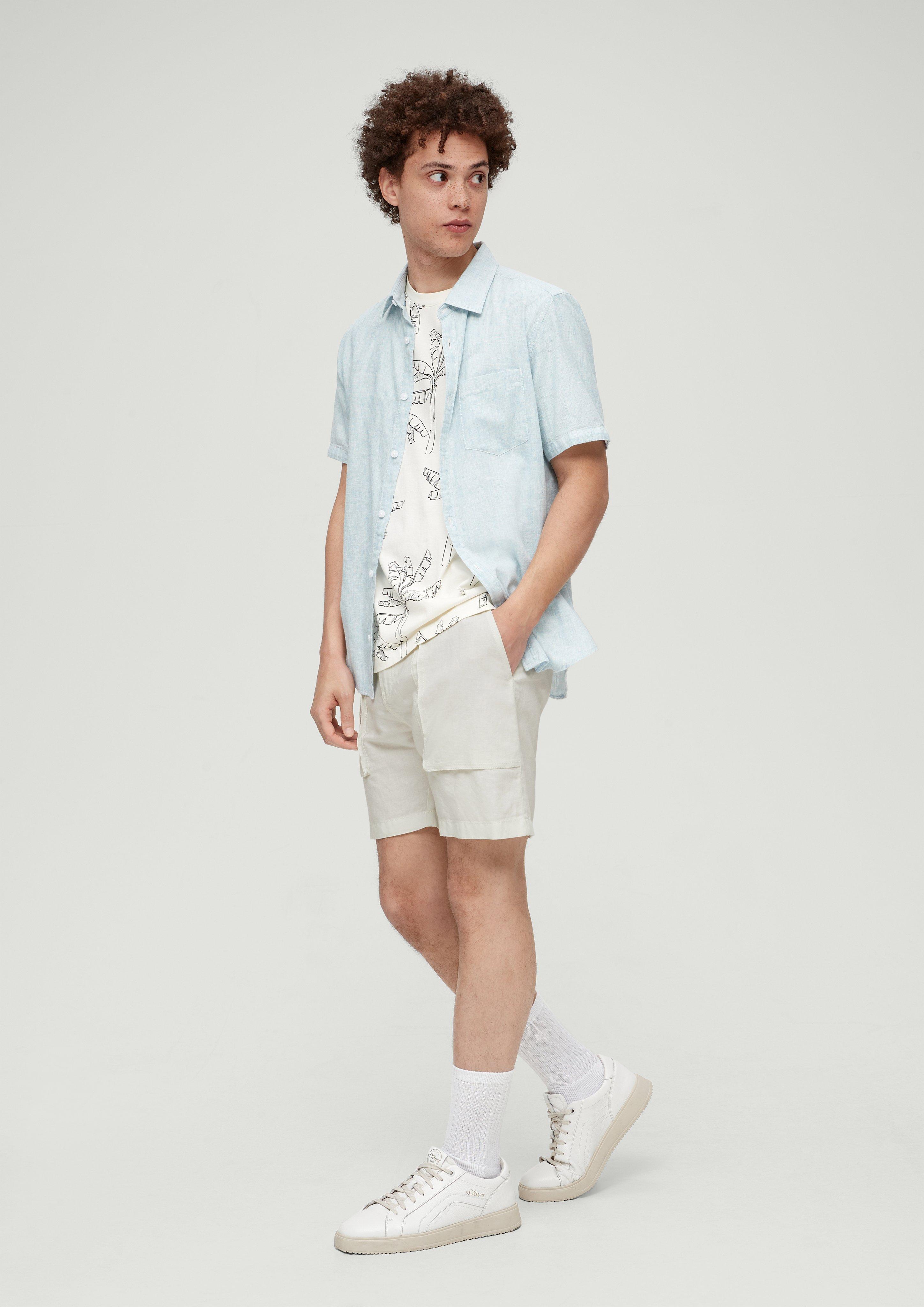 Regular: Shorts aus Leinenmix  2131609-8000