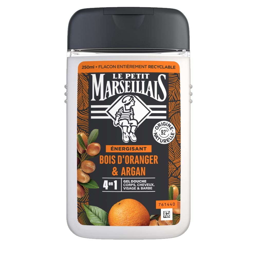 le petit marseillais LE PETIT MARSEILLAIS DOUCHE HOMME BOIS D'ORANGER & ARGAN 250ML Gel Douche