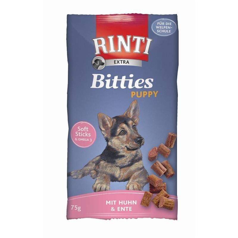 RINTI Snacks RINTI Bitties Puppy 16x75g Huhn & Ente