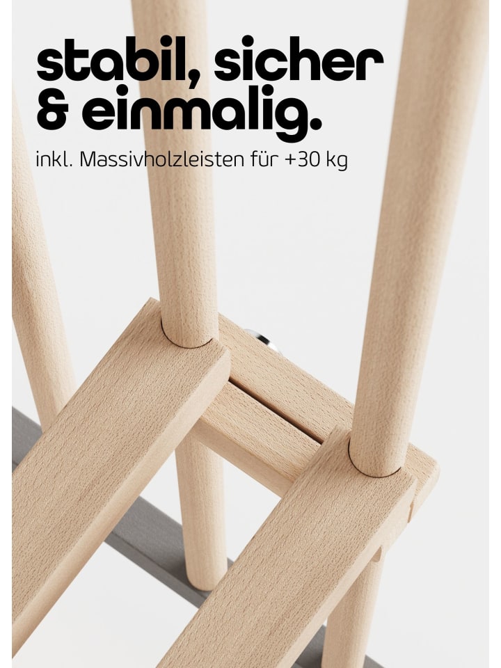 Sämann Sämann Laufgitter faltbar mit Matratze - grau/natur günstig kaufen 100x100 cm