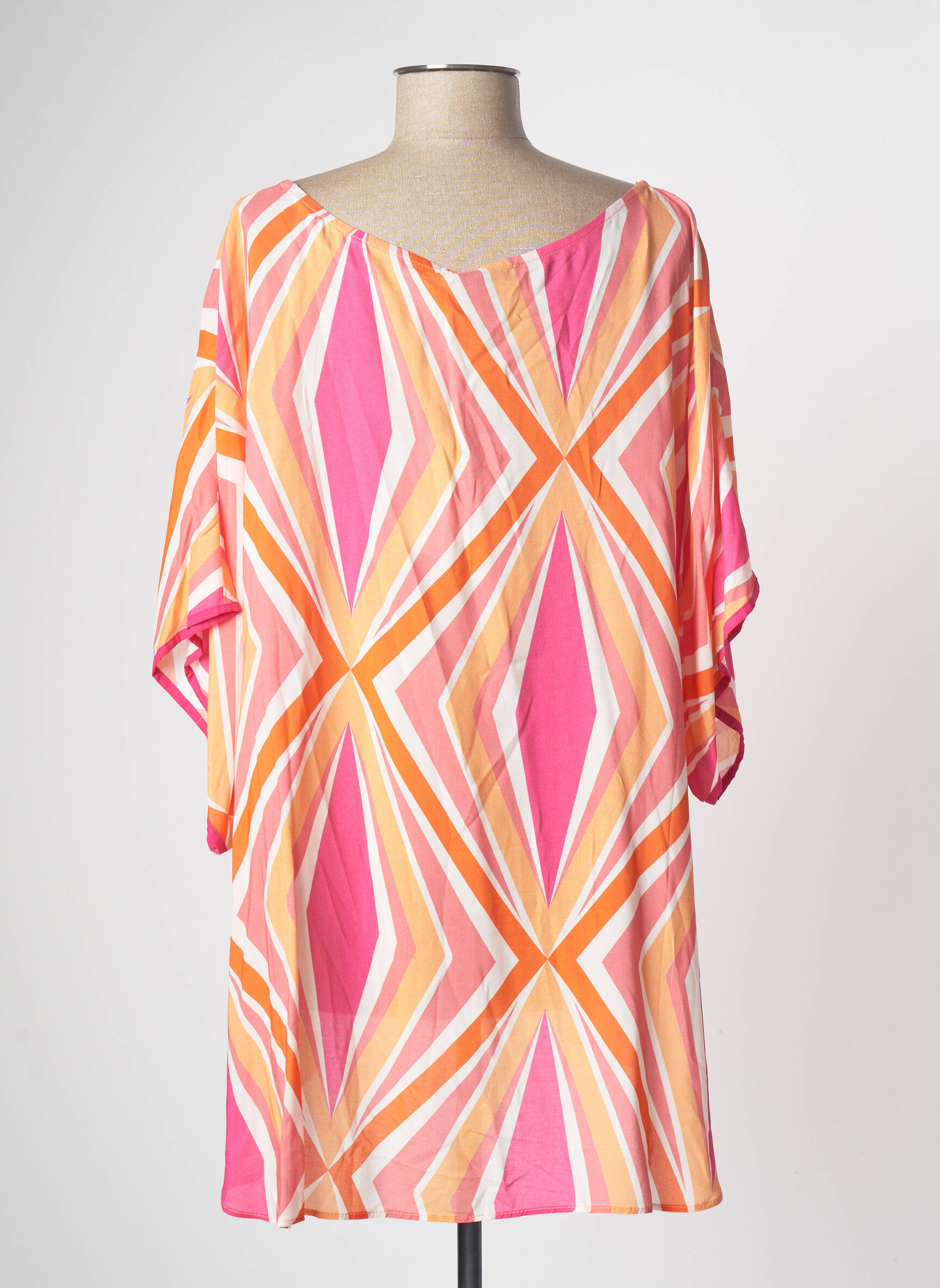 Mat Tuniquemanchecourte Femme couleur rose