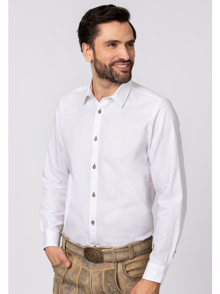 Stockerpoint Stockerpoint Trachtenhemd Peter in weiss-blau günstig kaufen