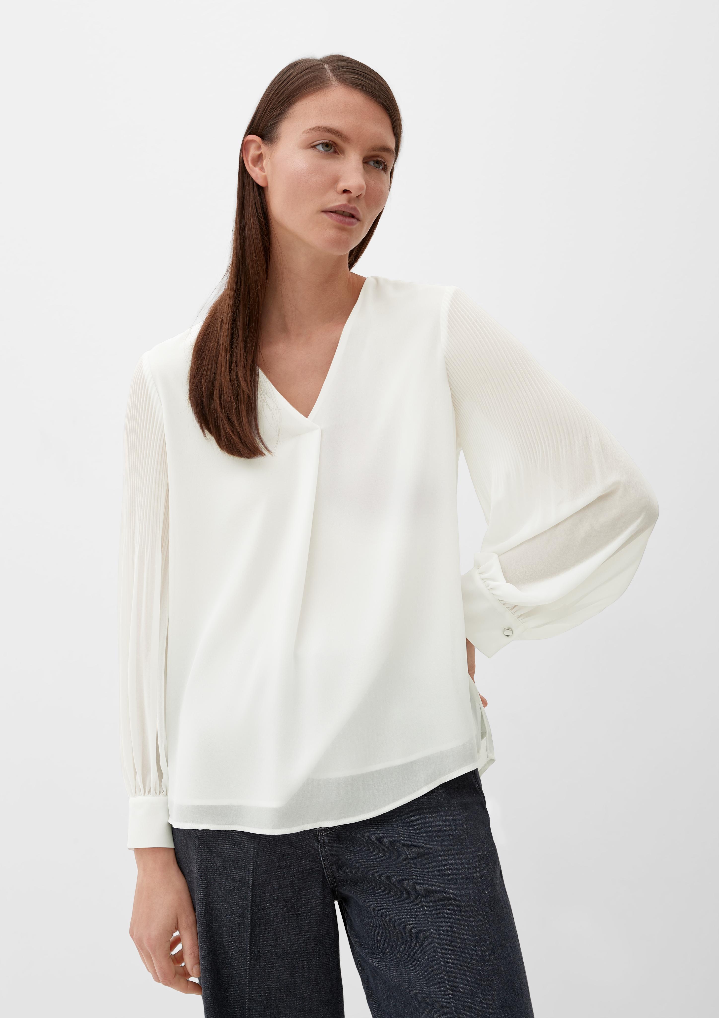 Blusenshirt mit Plissée-Ärmeln  2126248-0200