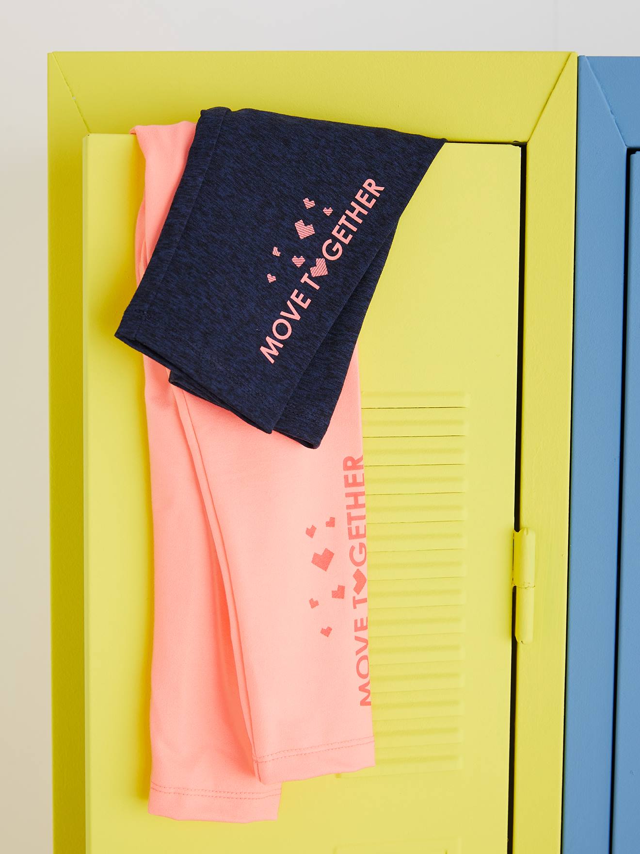 Legging de sport forme corsaire fille matière technique navy