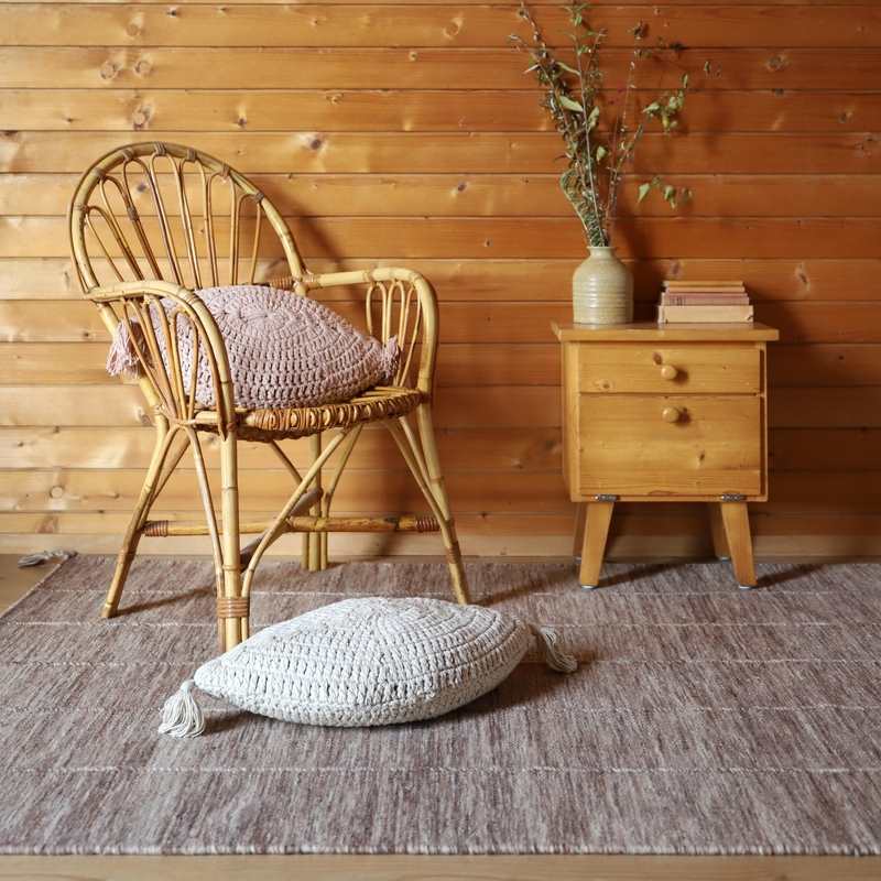 Tapis laine contemporain LHENA