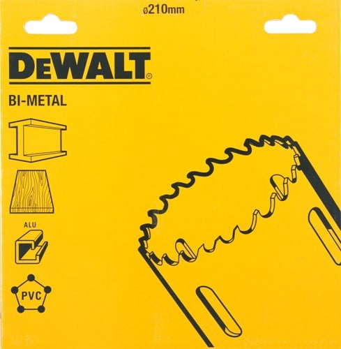Accessoires DeWalt DT8267-QZ Tronçonneuse BIM Ø 210 mm, profondeur de coupe 40 mm