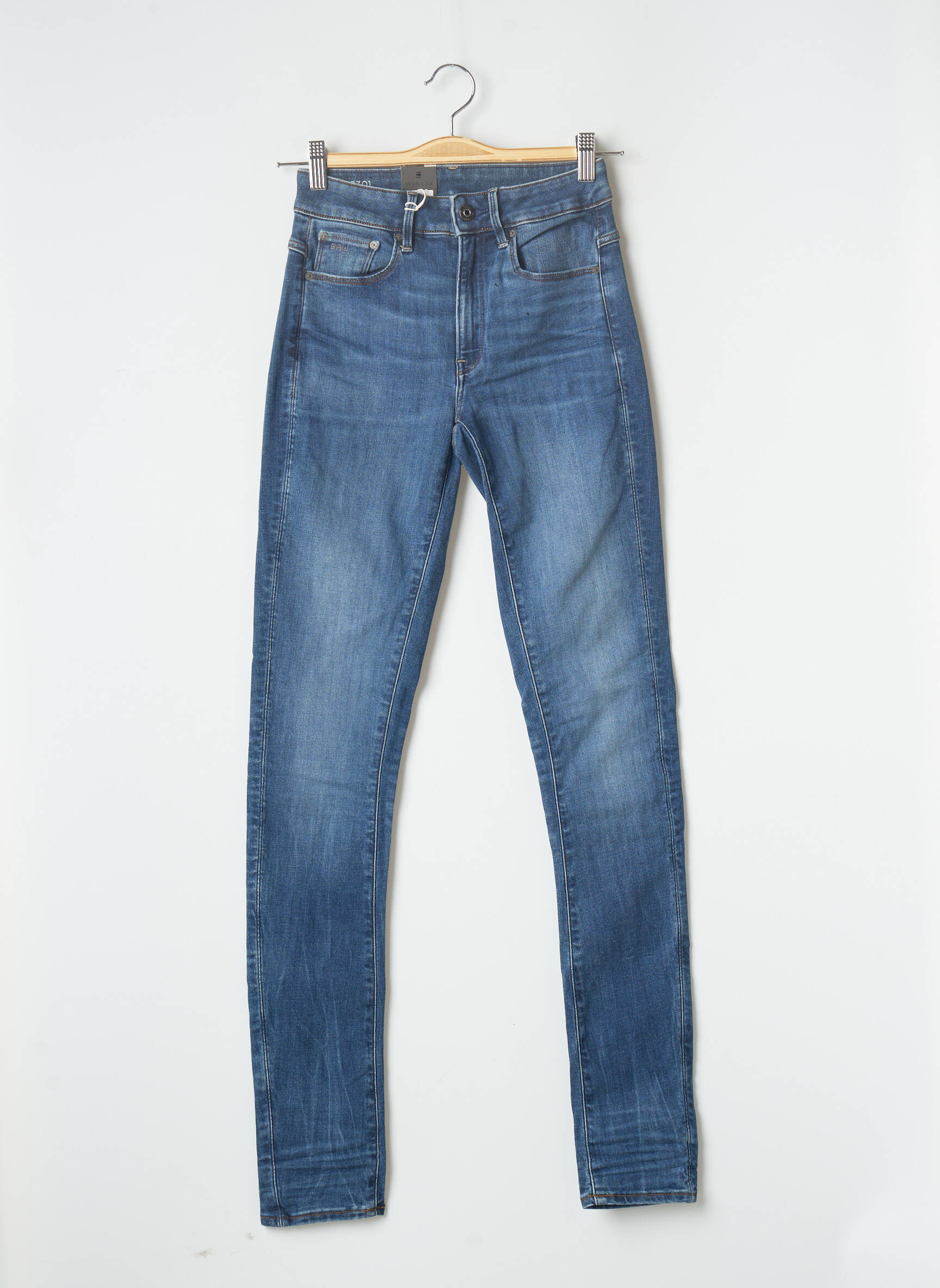 G Star Jeans Skinny Femme couleur bleu