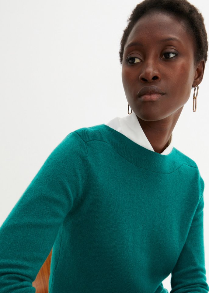 Wollpullover mit Good Cashmere Standard®-Anteil