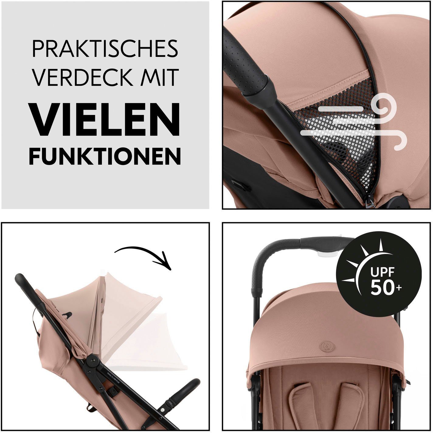 Hauck Kinder-Buggy Travel N Care Plus Buggy, hazelnut